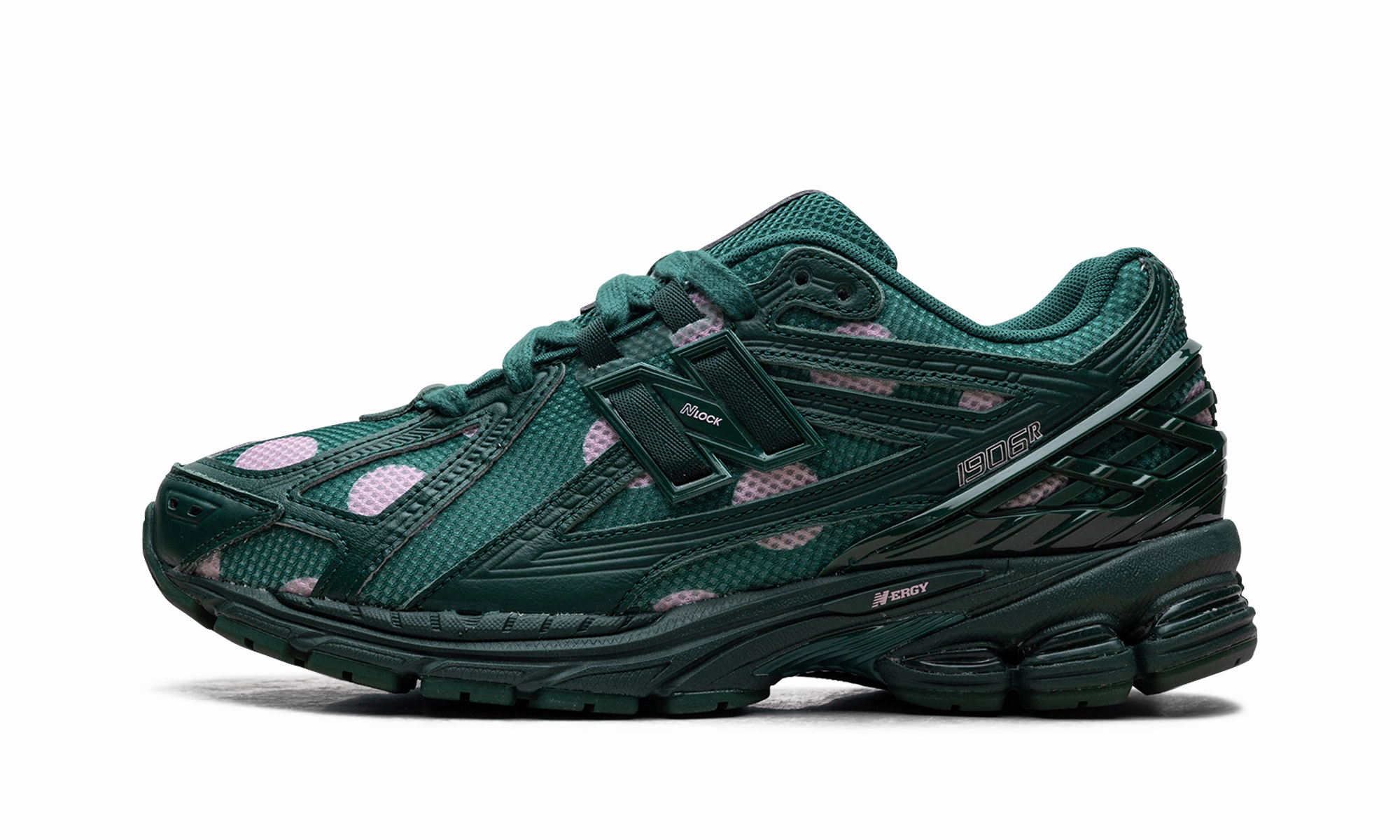 1906R "Polka Dot Green" Hyperelastic Polymer extra - wide running shoes