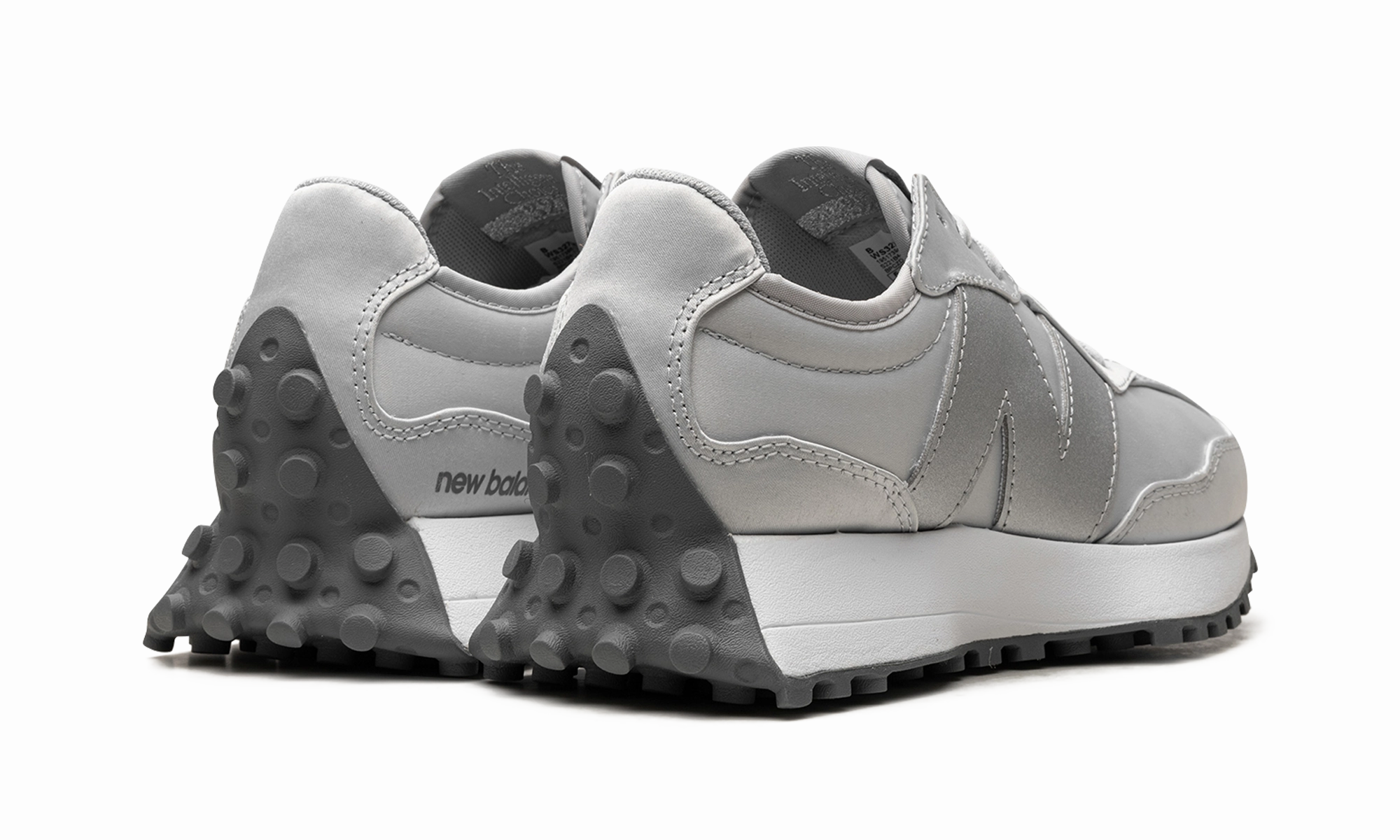 327 WMNS "Light Aluminum Gunmetal" diagonal - design shoes Ultra Breathable Liner