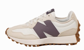 327 WMNS "Linen / Sea Salt / Dark Ice Wine" orthotic - friendly shoes Vertical Groove Flex