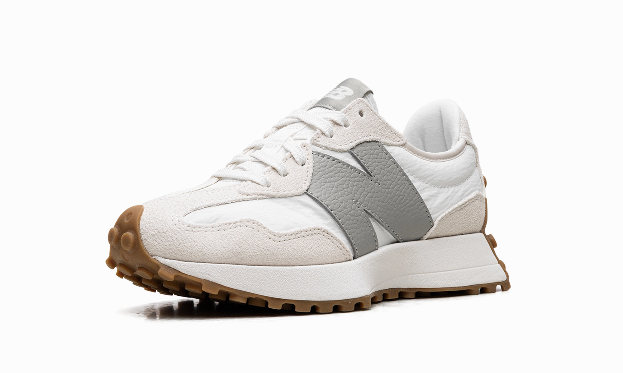 Molded Arch Cradle stress - relief running shoe motivation 327 WMNS "Linen / Sea Salt / Olivine"