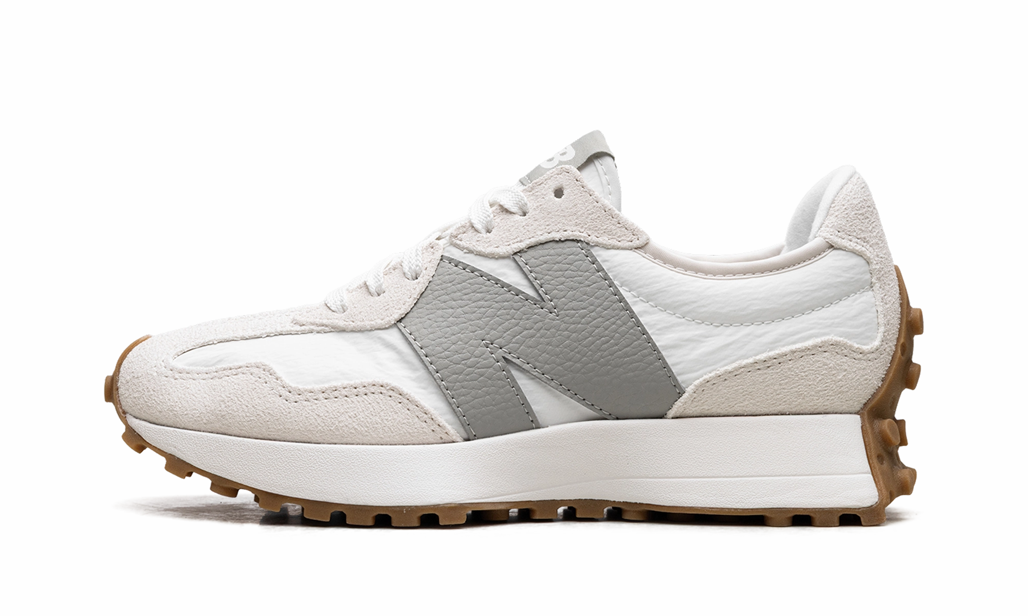 Stretchy 327 WMNS "Linen / Sea Salt / Olivine"