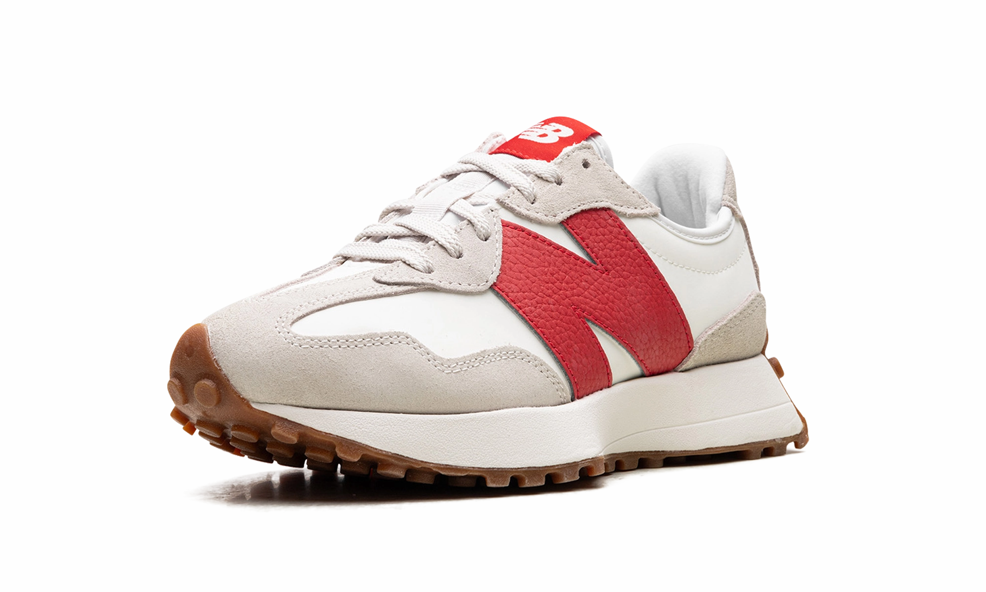 outdoor adventurer Quick lacing 327 WMNS "Moonbeam True Red"