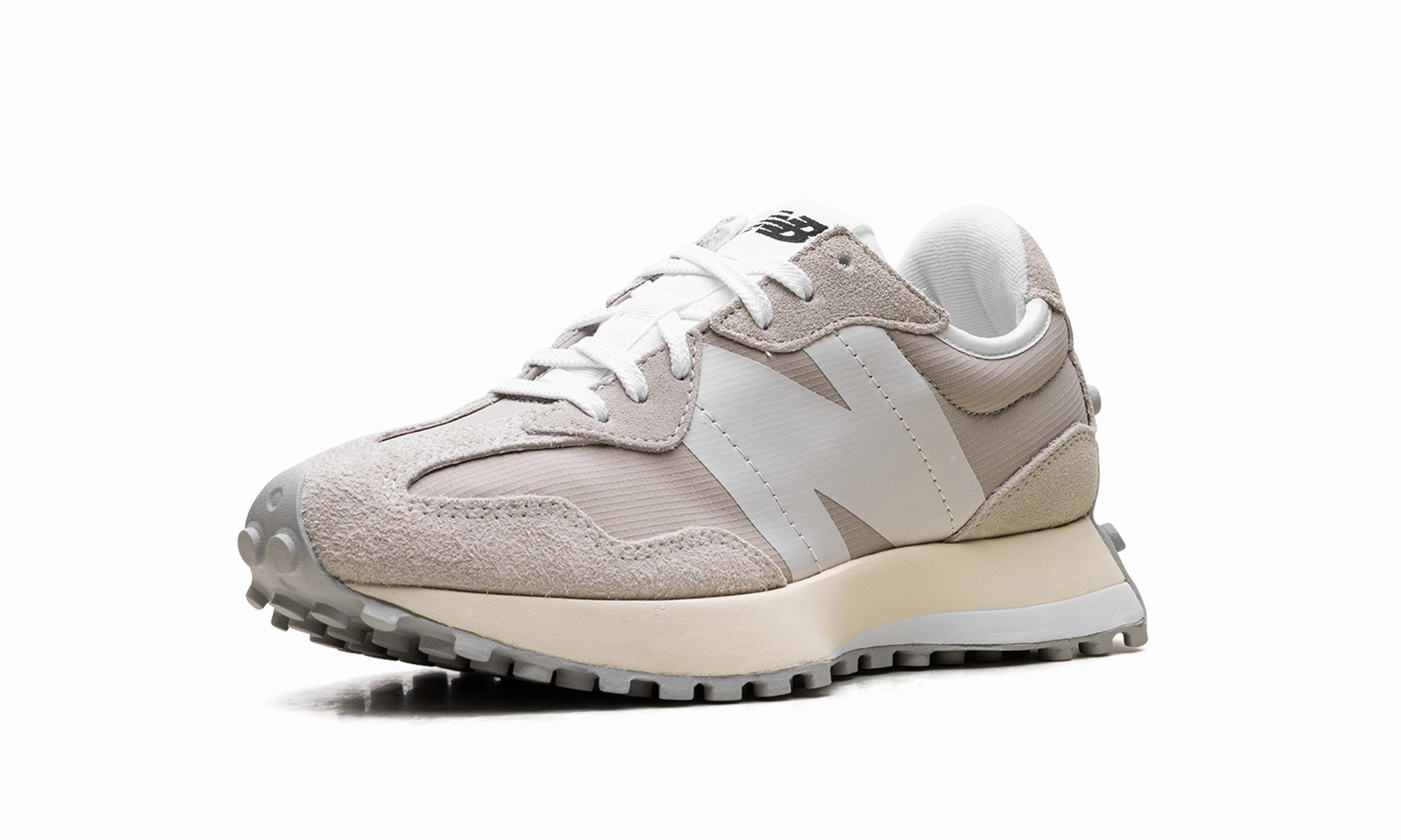 Neutral Stride Engineering Sock Lit Fit 327 WMNS "Timberwolf Aluminum"