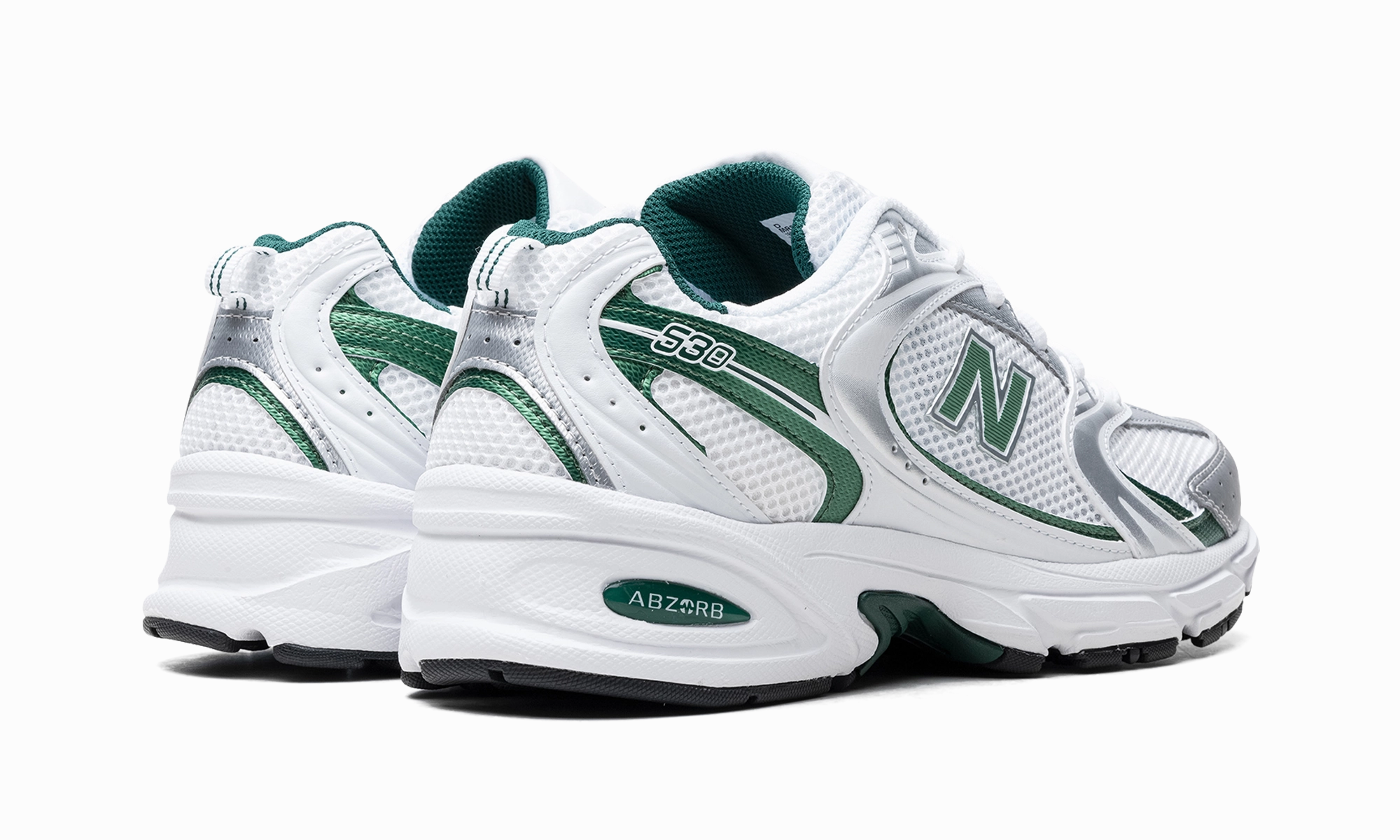 530 "Nightwatch Green" Molded Orthotic Support running for social interaction