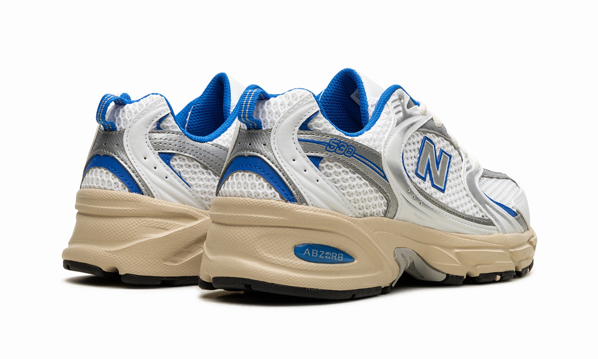 530 "White / Blue Oasis" Clarks Desert Boot