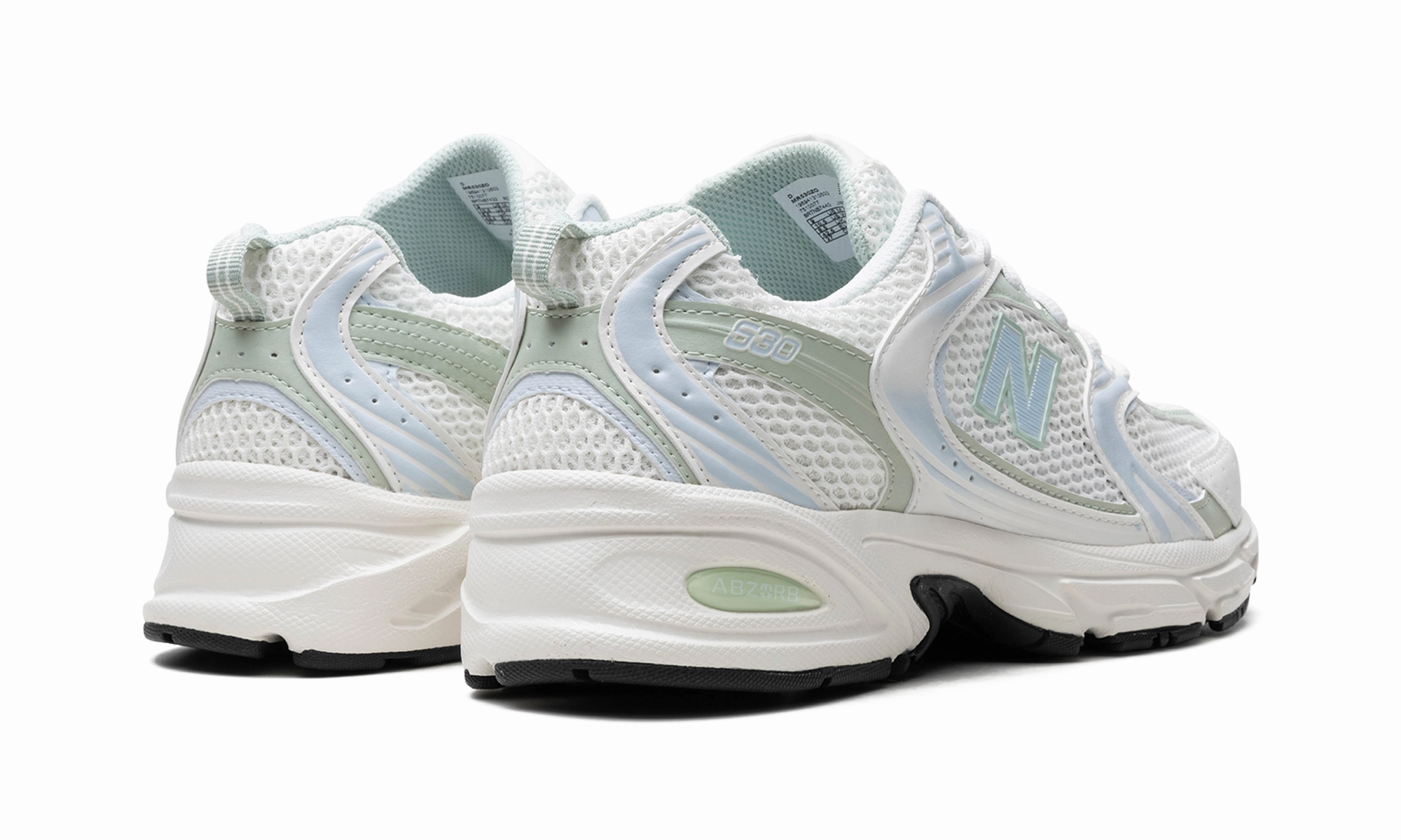 supportive fabric shoes 530 "White / Blue"