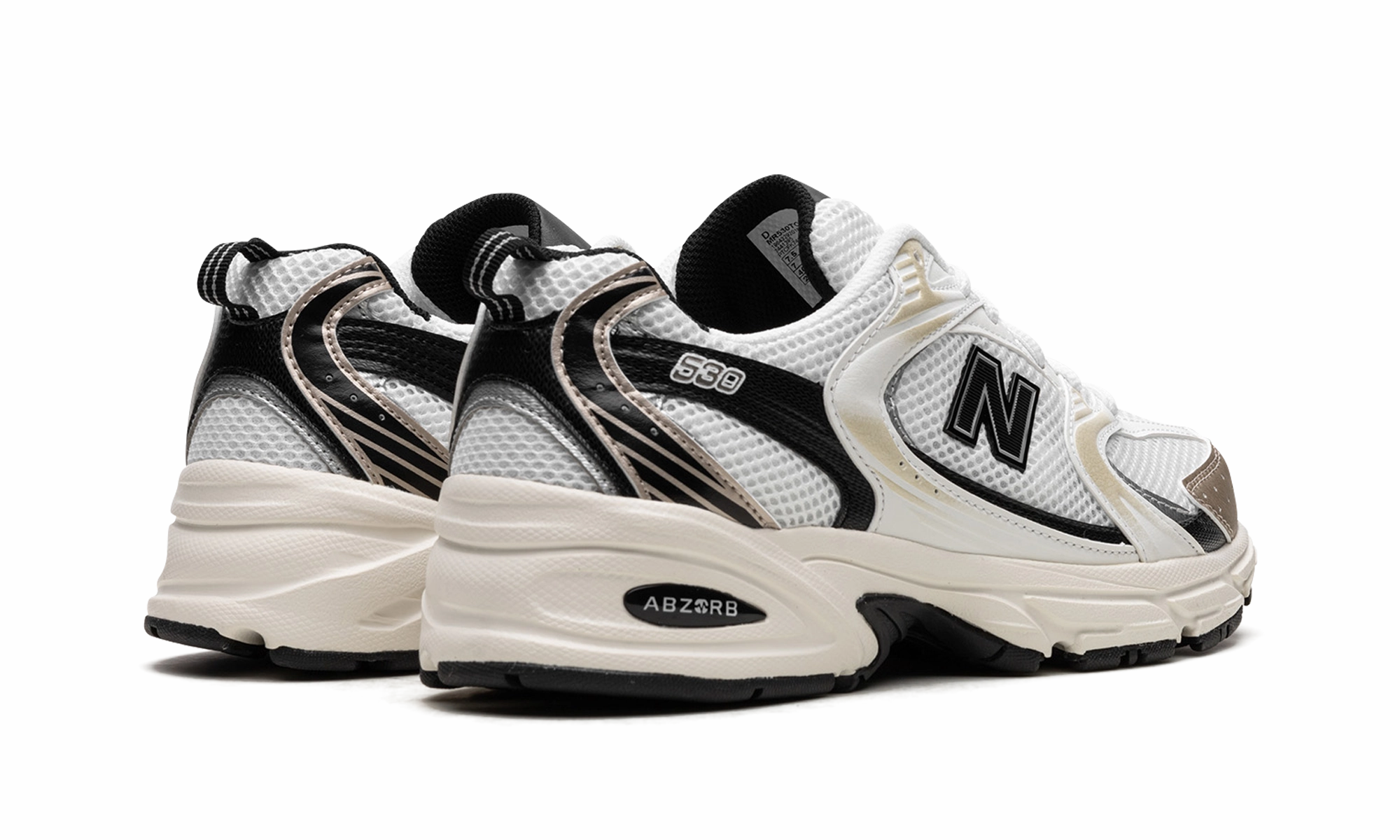 Gradient Density Layers Reinforced toe box 530 "White / Gold / Black"