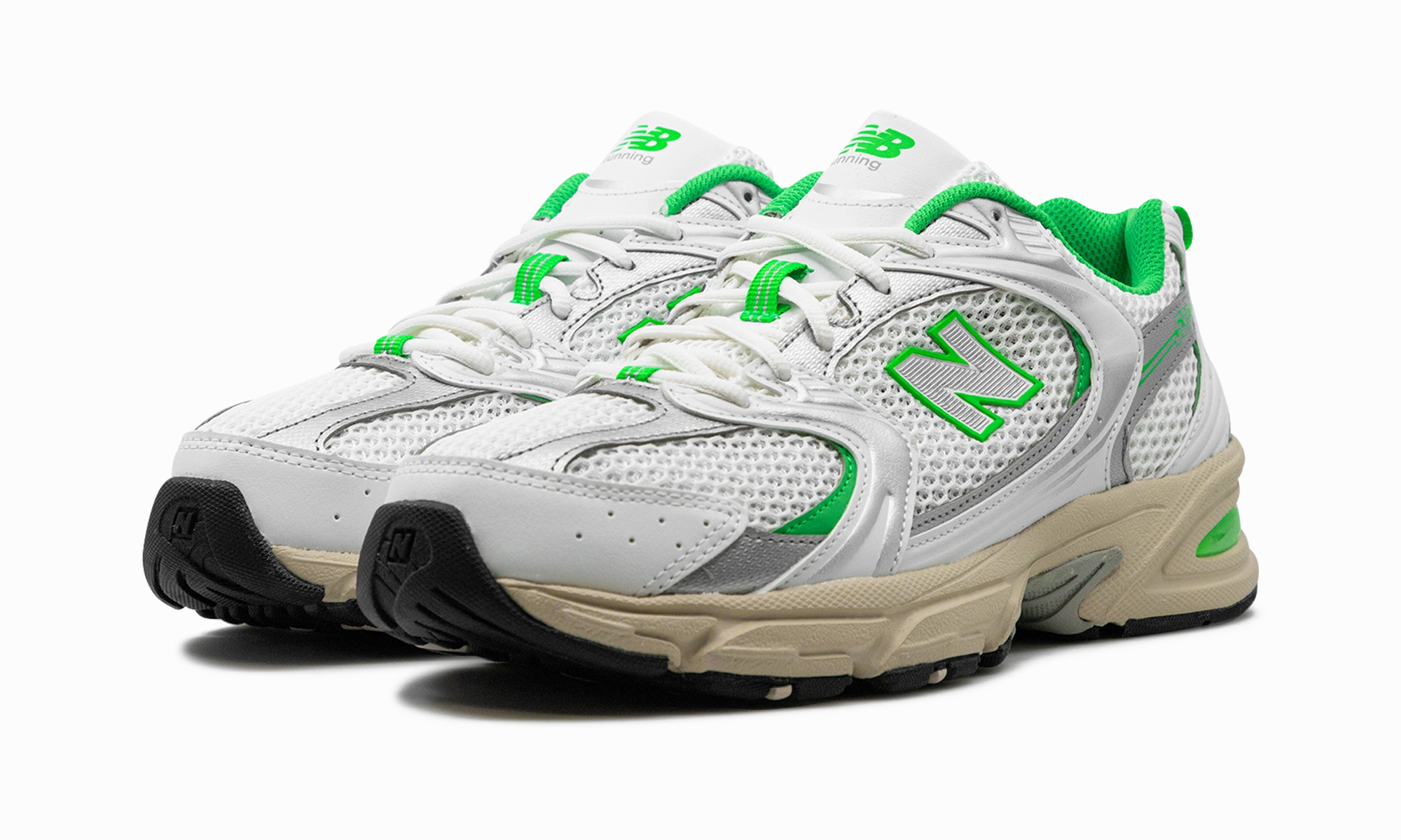 Eco Friendly multi - density - midsole - feature shoes 530 "White / Palm Leaf"