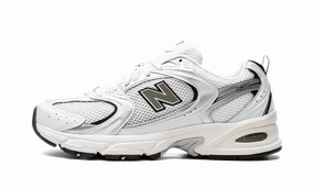 530 "White Silver Black" running in a field shoes running in a strait area shoes