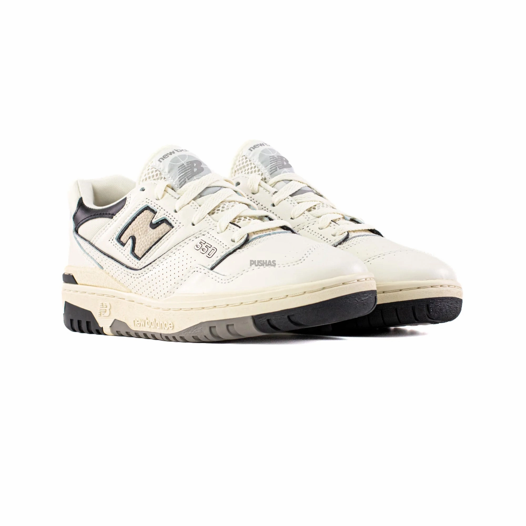 leather - upper shoes 550 'Cream Black' (2022)