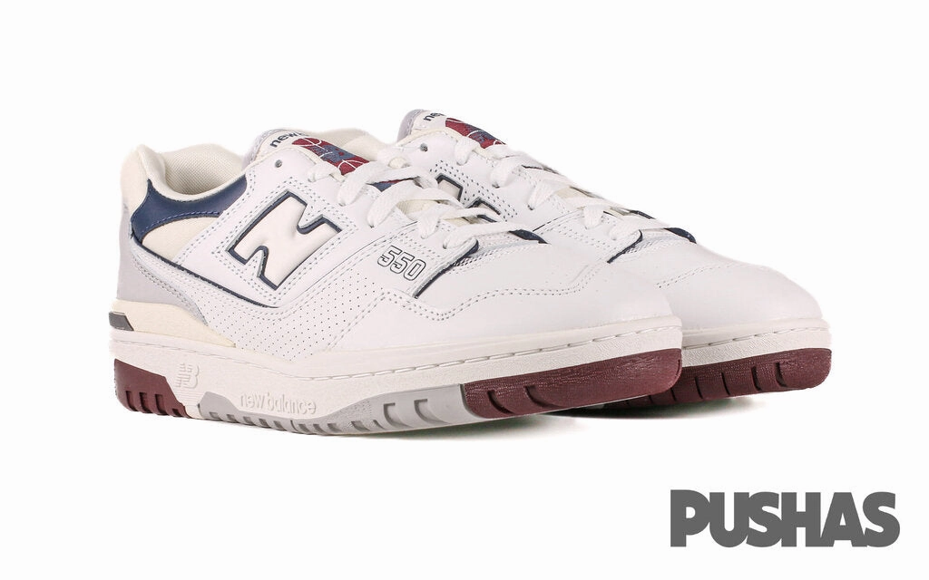 550 'White Natural Indigo Burgundy' (2022) Durable Toe Guard