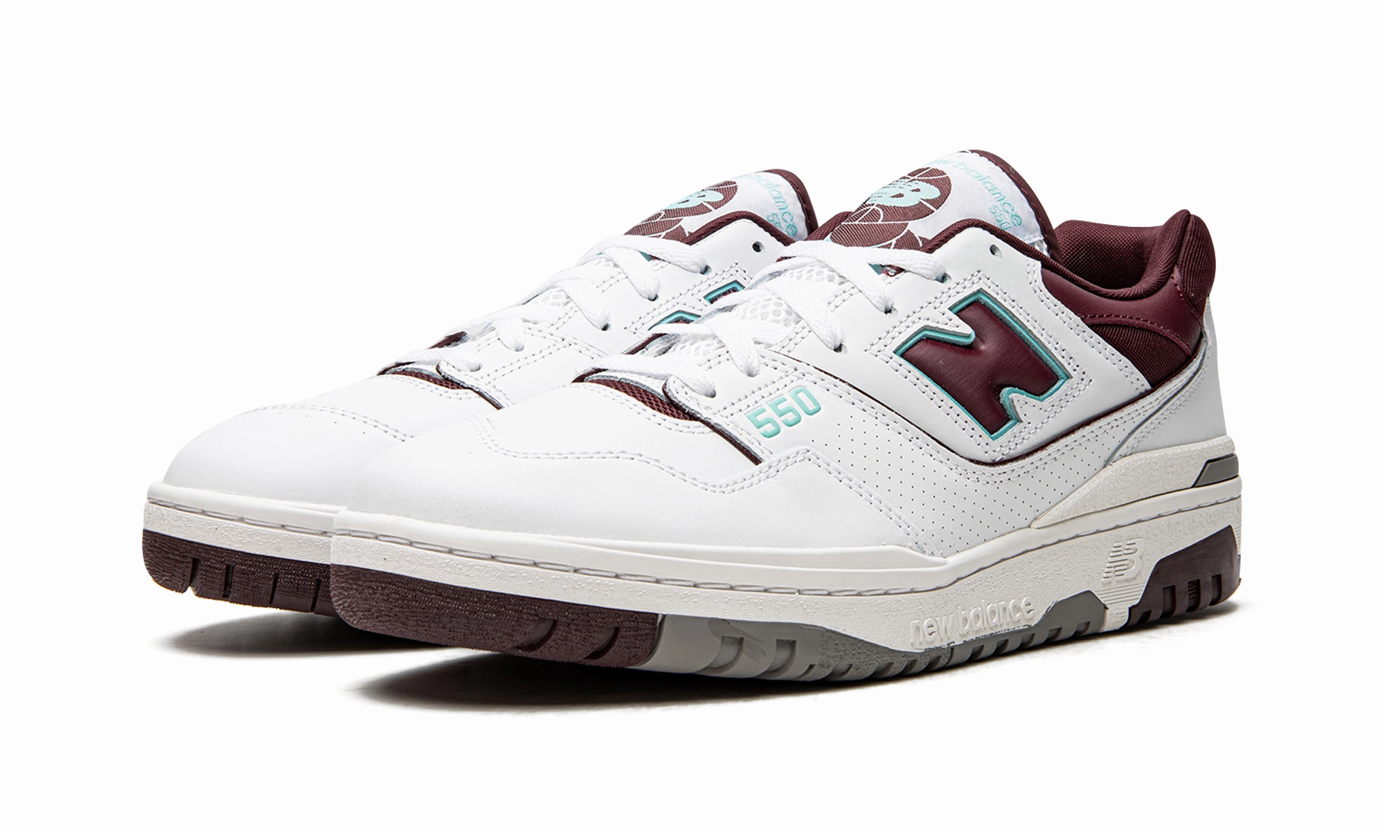 550 "Burgundy / Cyan" yoga practitioners' shoes matte - finish - design shoes