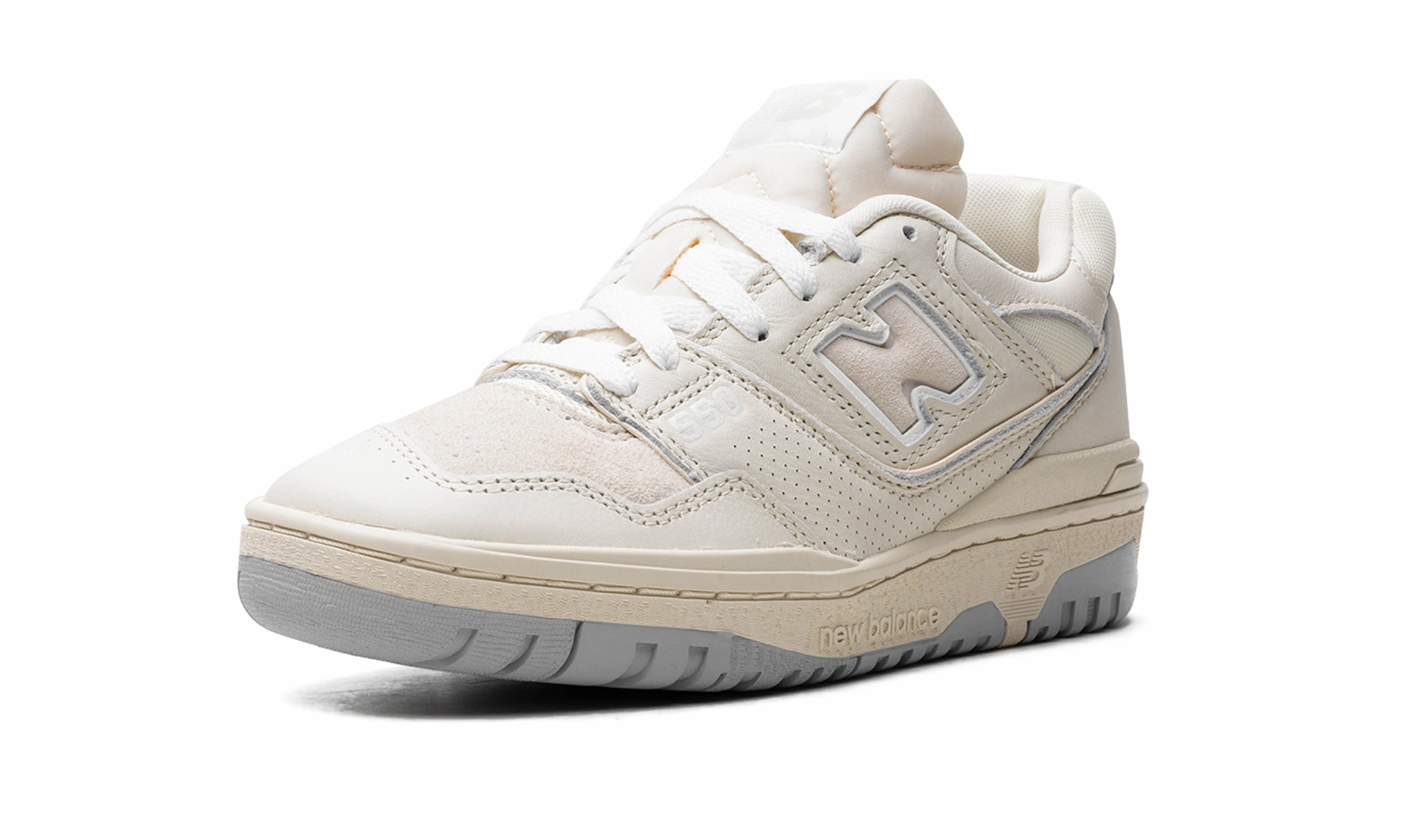 550 "White / Cream" Elastic Midsole Non Compression Upper