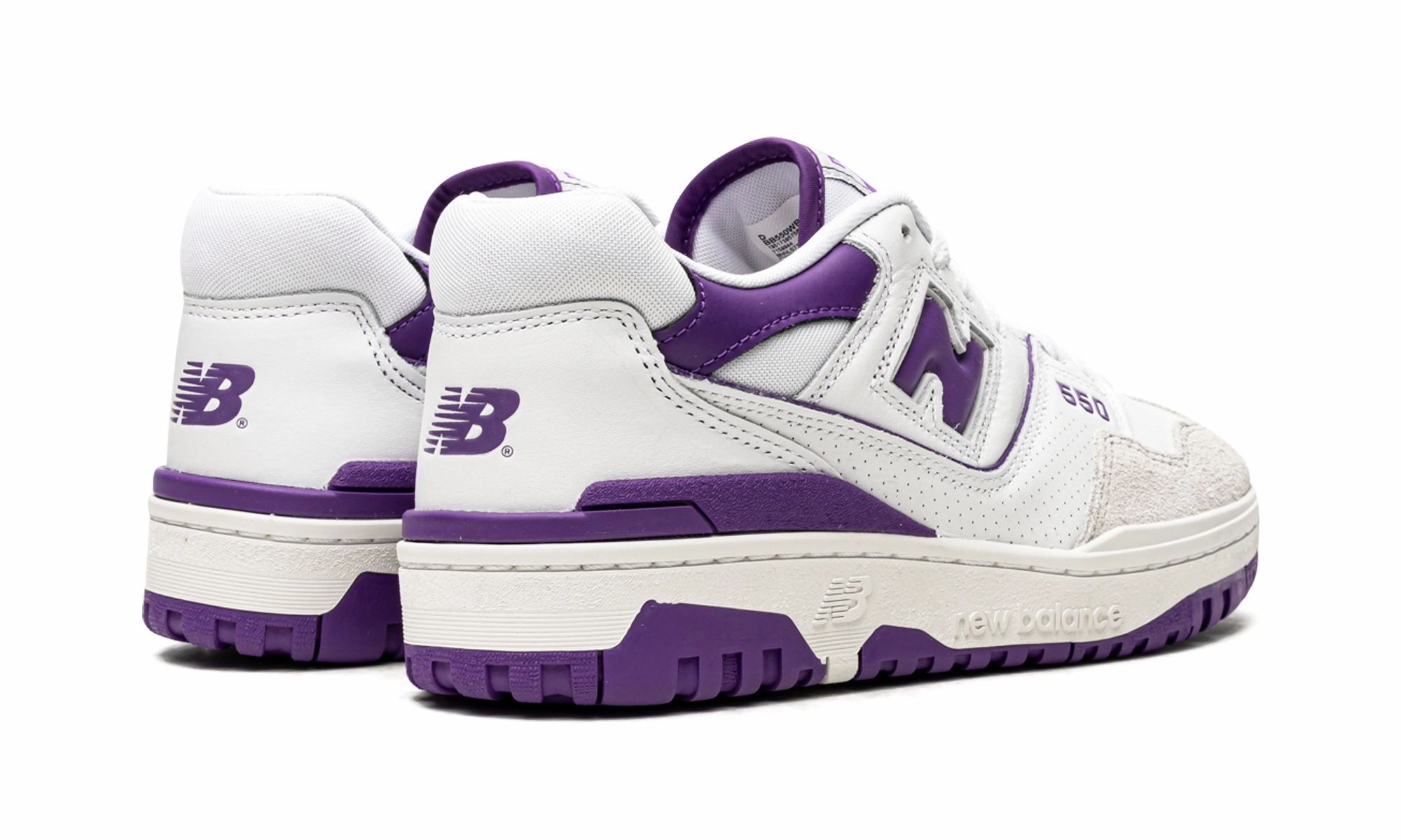 550 "White / Purple" Light - weight sole night - visibility shoes