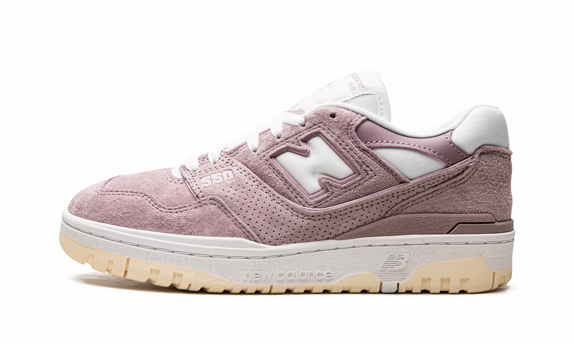 college - team - themed running shoes 550 WMNS "Lilac Chalk"