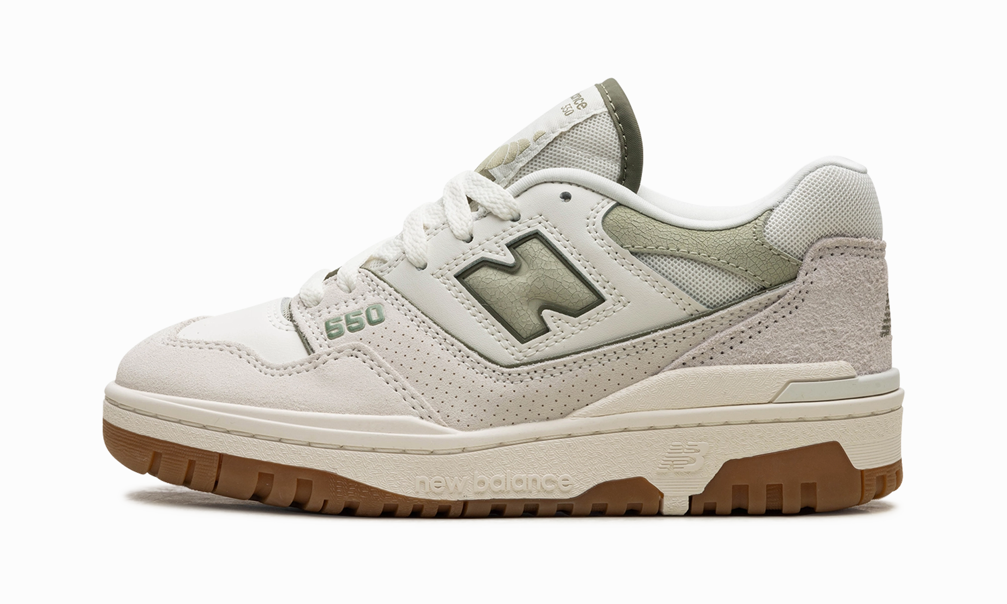 550 Wmns "White Grey" daily runner shoes padded - collar - comfortableness shoes