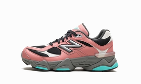 9060 GS "Pink Teal" wide shoes running in a bog area shoes