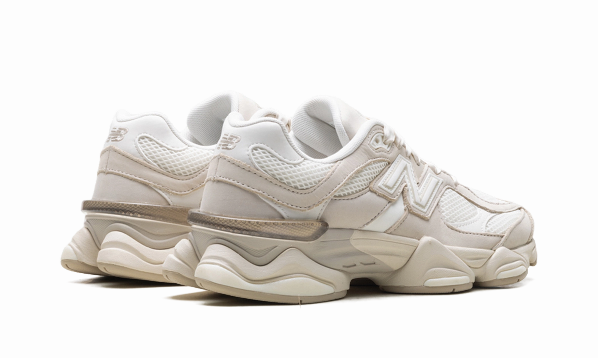 workout shoe accessories rocker - sole running wear 9060 "ASOS Exclusive - White Beige"