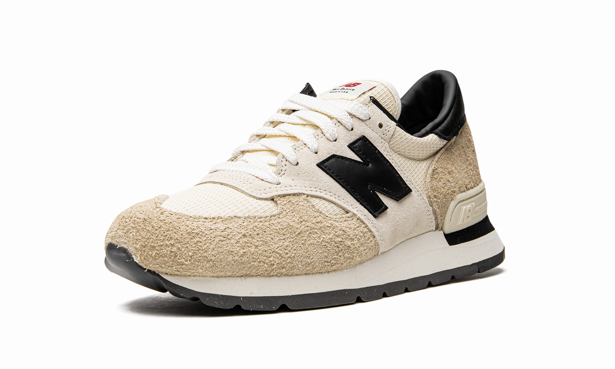 990 V1 "Teddy Santis - Macadamia Nut" leather materials