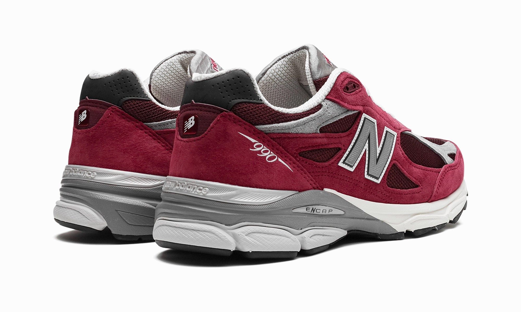 990 V3 Made in USA "Scarlet" Microperforated Upper Natural Motion Flex