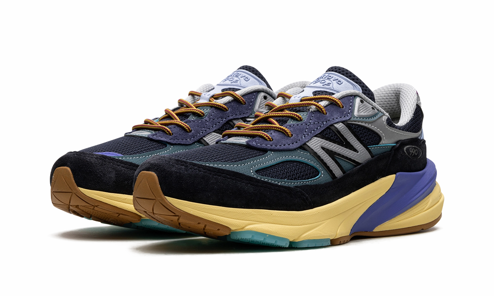 shock - absorbing sole stretchy - upper shoes 990 v6 "Action Bronson - Lapis Lazuli"