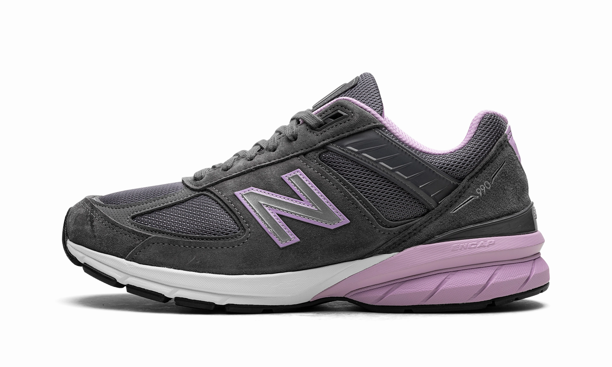 Distinctive 990v5 WMNS "MiUSA Lead Dark Violet Glow"