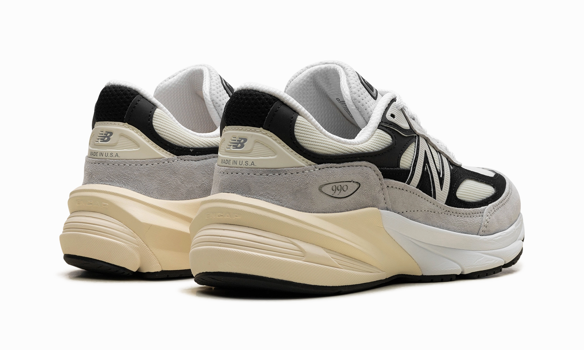 990v6 "Made in USA - Grey / Black" Sporty Aesthetic foot - stability running shoes