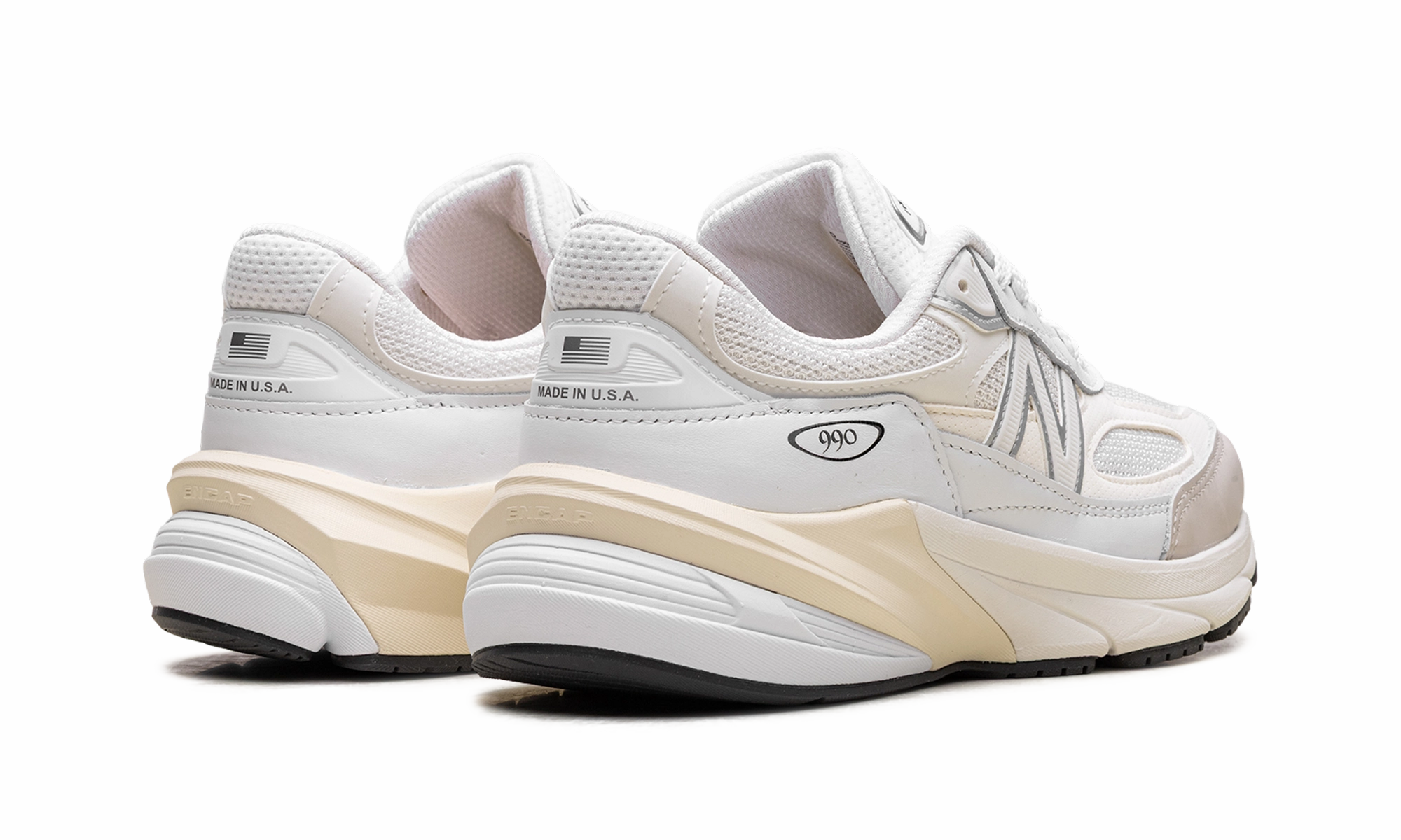 Trail runner Low Drop Platform 990v6 "Made in USA - White Sea Salt"