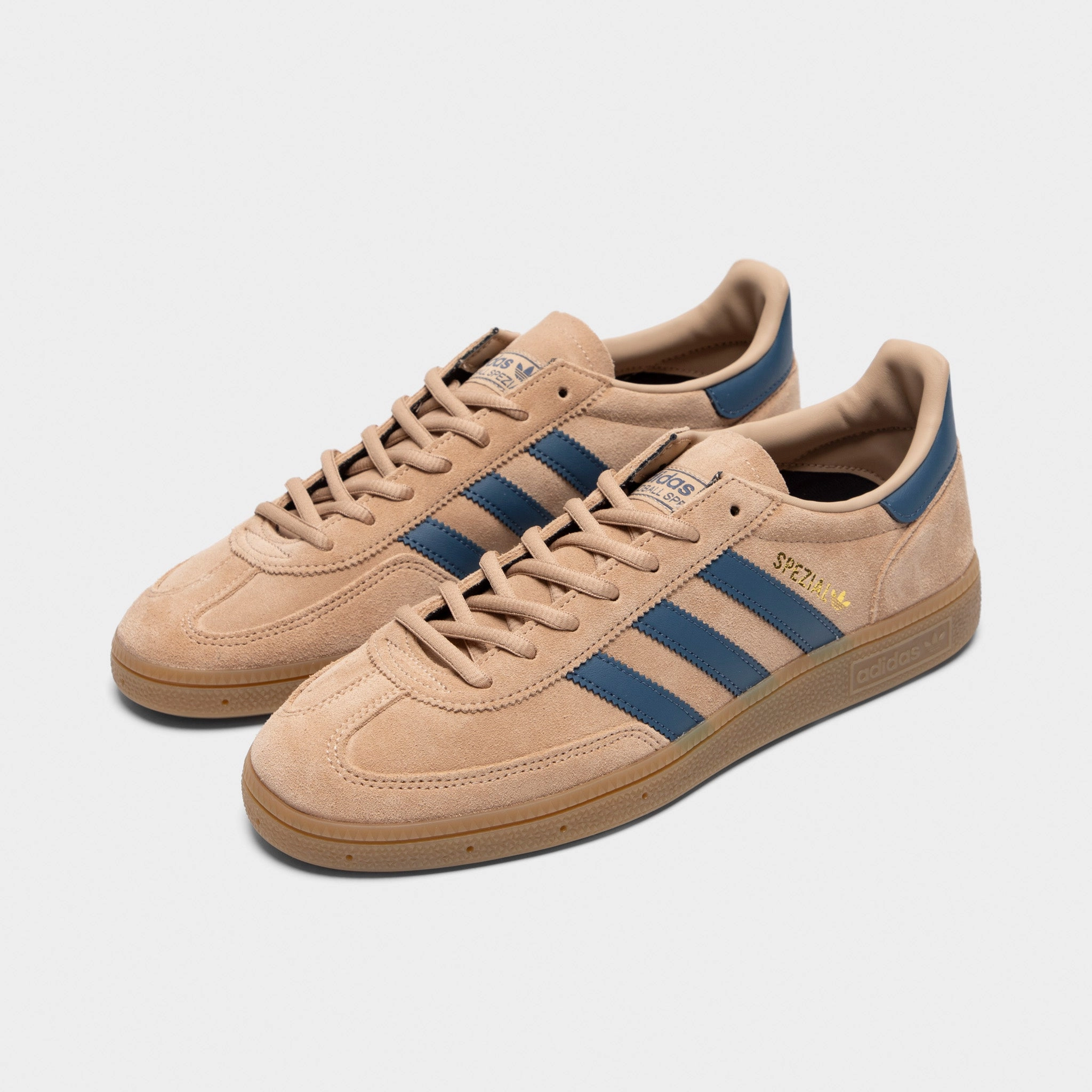 $JD adidas Originals Handball Spezial Warm Sandstorm / Blue Crisp Detail