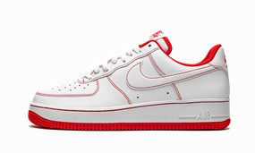 Air Force 1 Low '07 "Contrast Stitch - White University Red" Sneaker Style