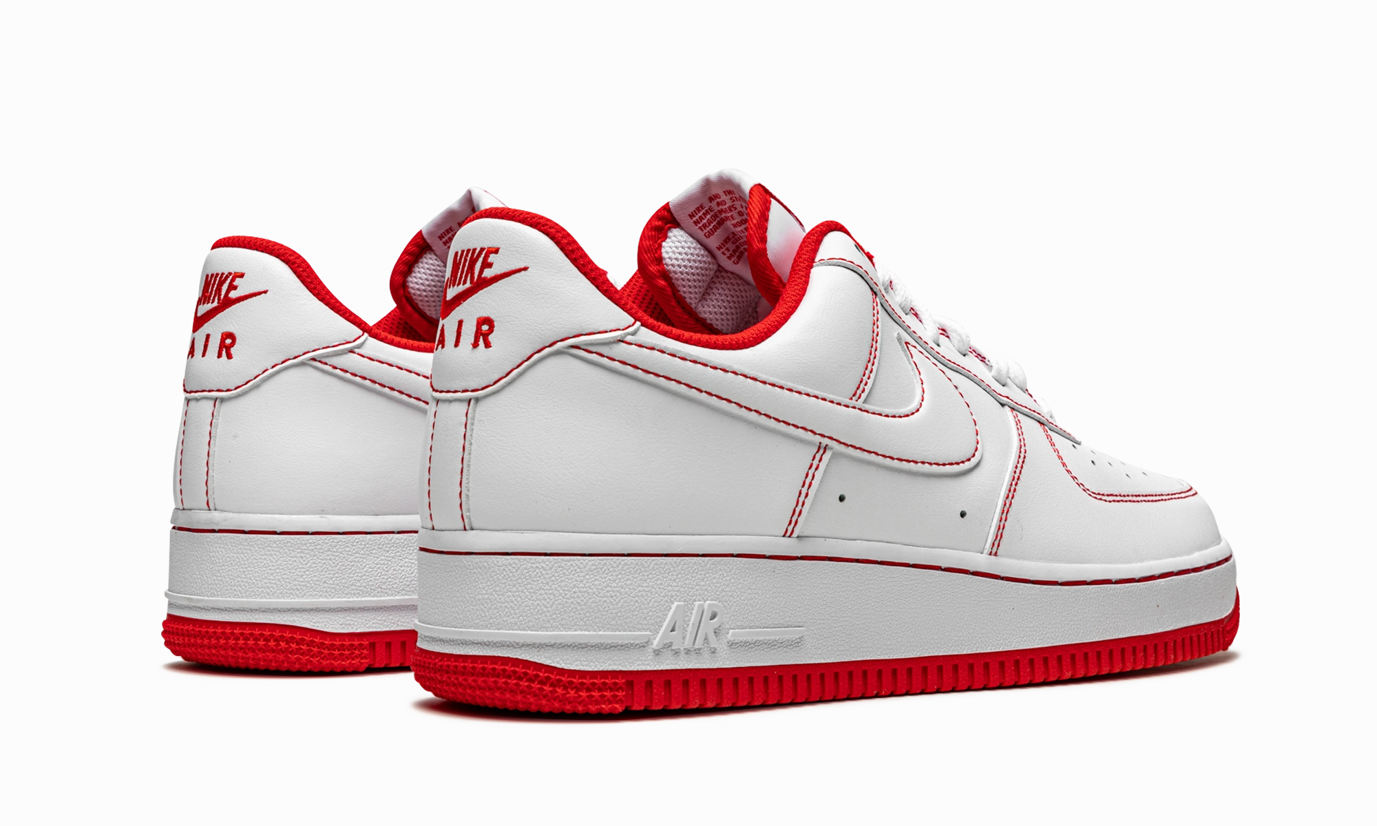 Drop Hike Everyday Comfort Air Force 1 Low '07 "Contrast Stitch - White University Red"