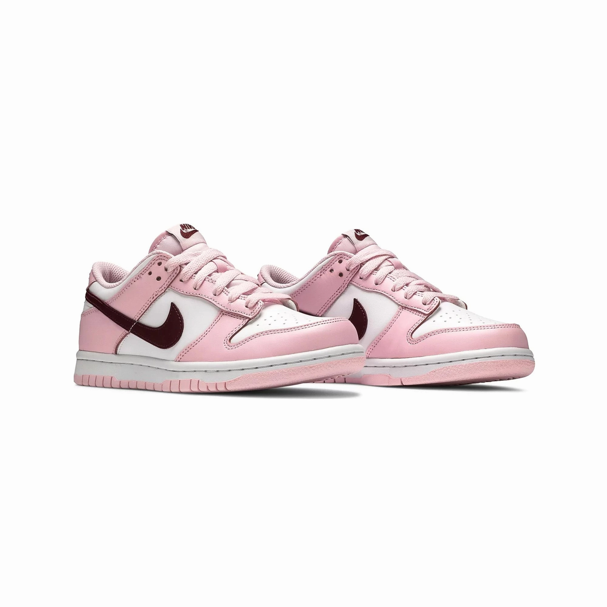 Shine Step Reinforced Heel Counter Nike Dunk Low 'Pink Red White' PS (2021)