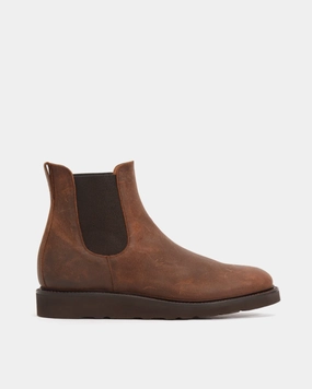 Smooth Move Brown Waxed Suede Lightweight Chelsea Boot