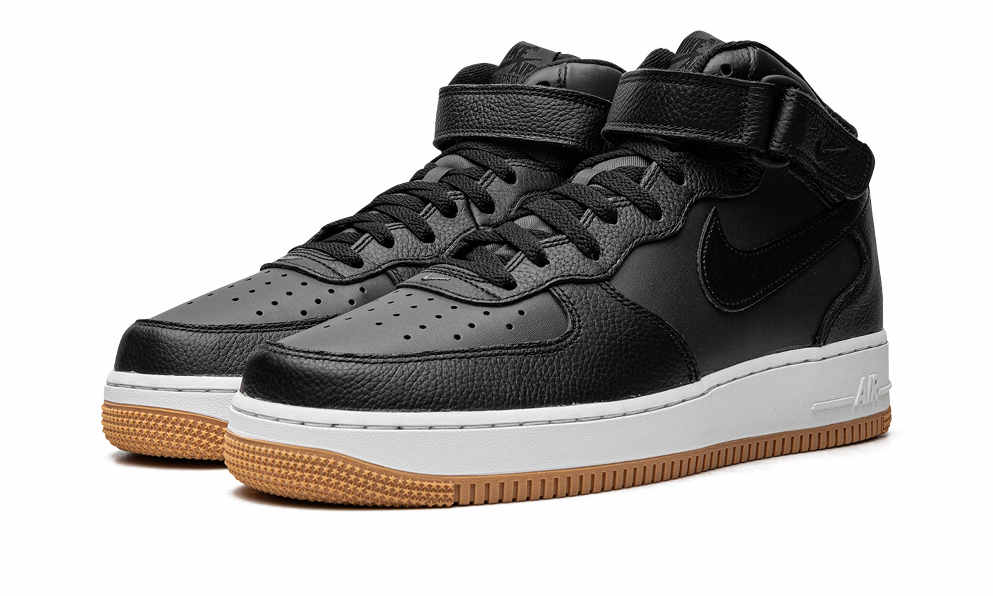 Stylish Form Clear Step Air Force 1 Mid '07 LX "Black/Gum"