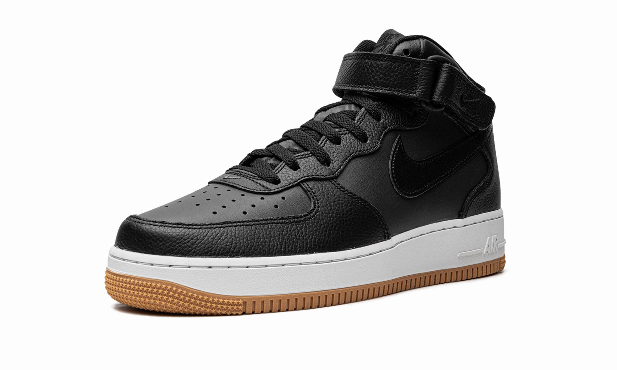 Air Force 1 Mid '07 LX "Black/Gum" Natural Support Rock Path