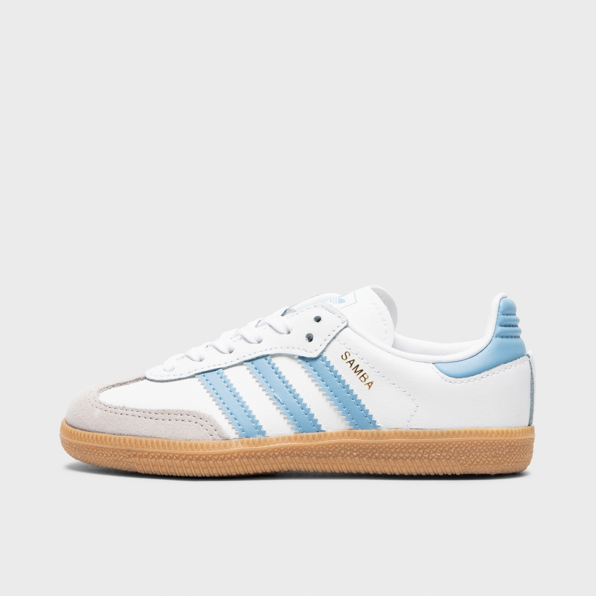 Abrasion Protection Support Base adidas Children's Samba OG White / Ash Blue - Gum