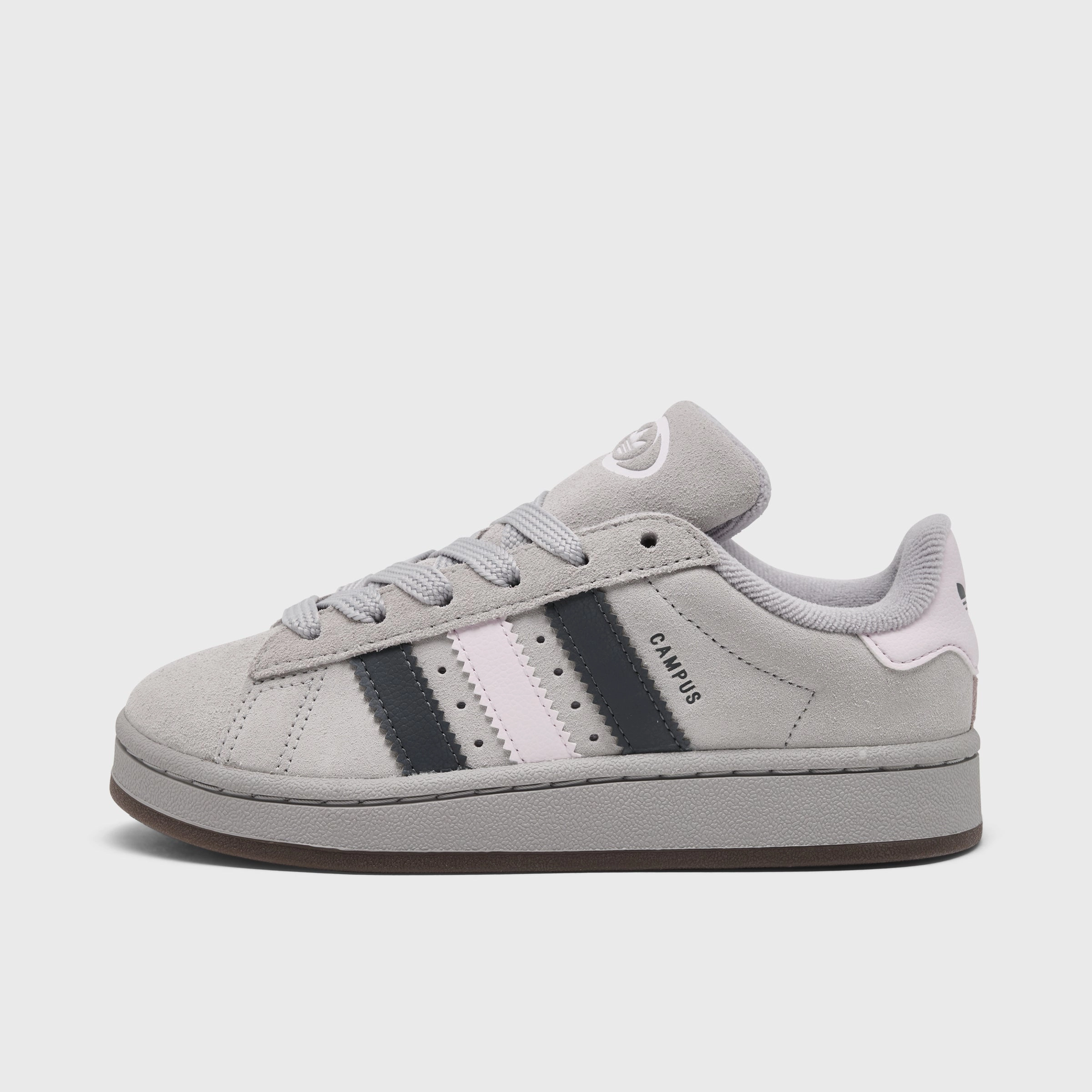adidas Children's Campus 00s Grey Two / Grey Five - Almost Pink Strong Stride Reinforced Arch