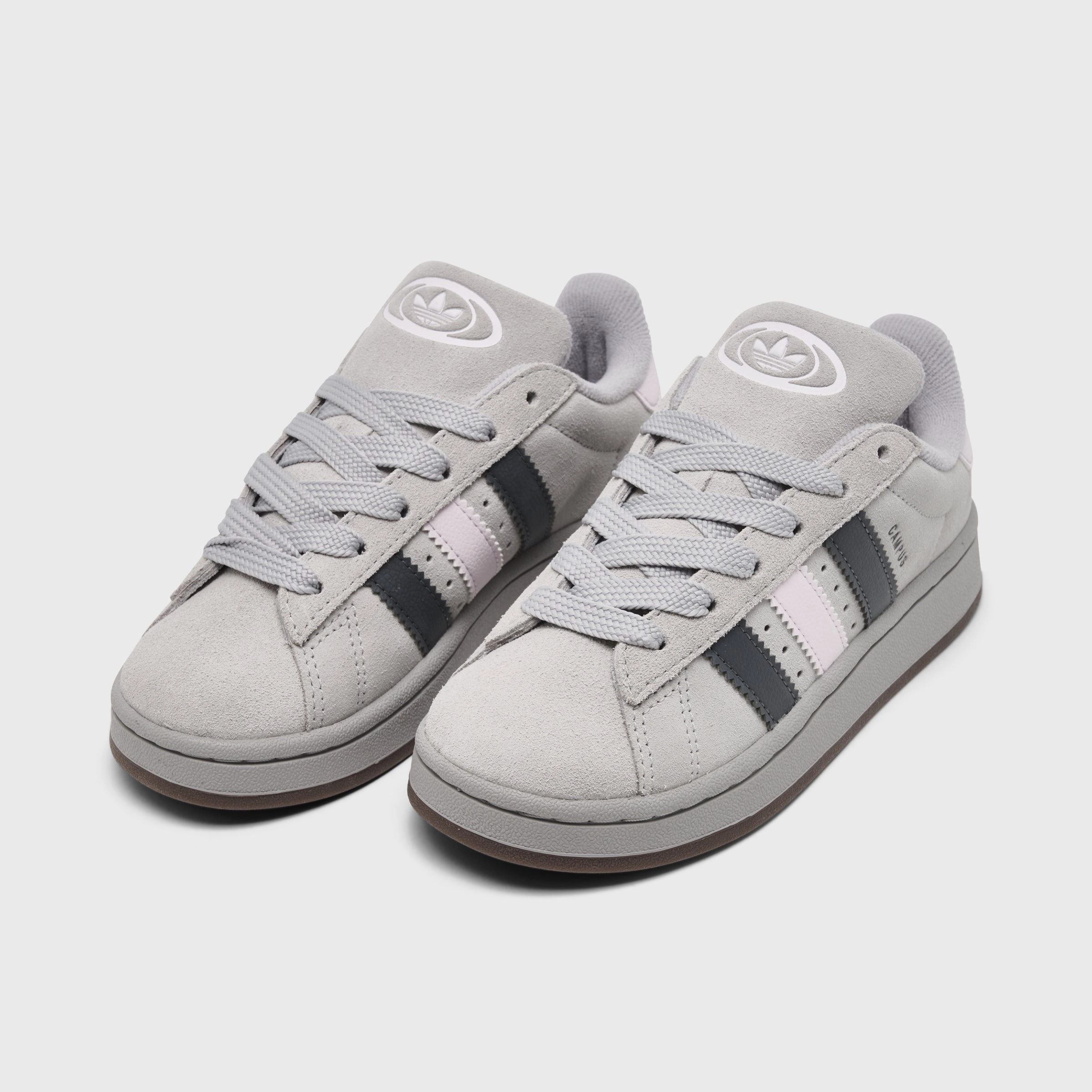 adidas Children's Campus 00s Grey Two / Grey Five - Almost Pink Flexible Motion Ventilation Panels
