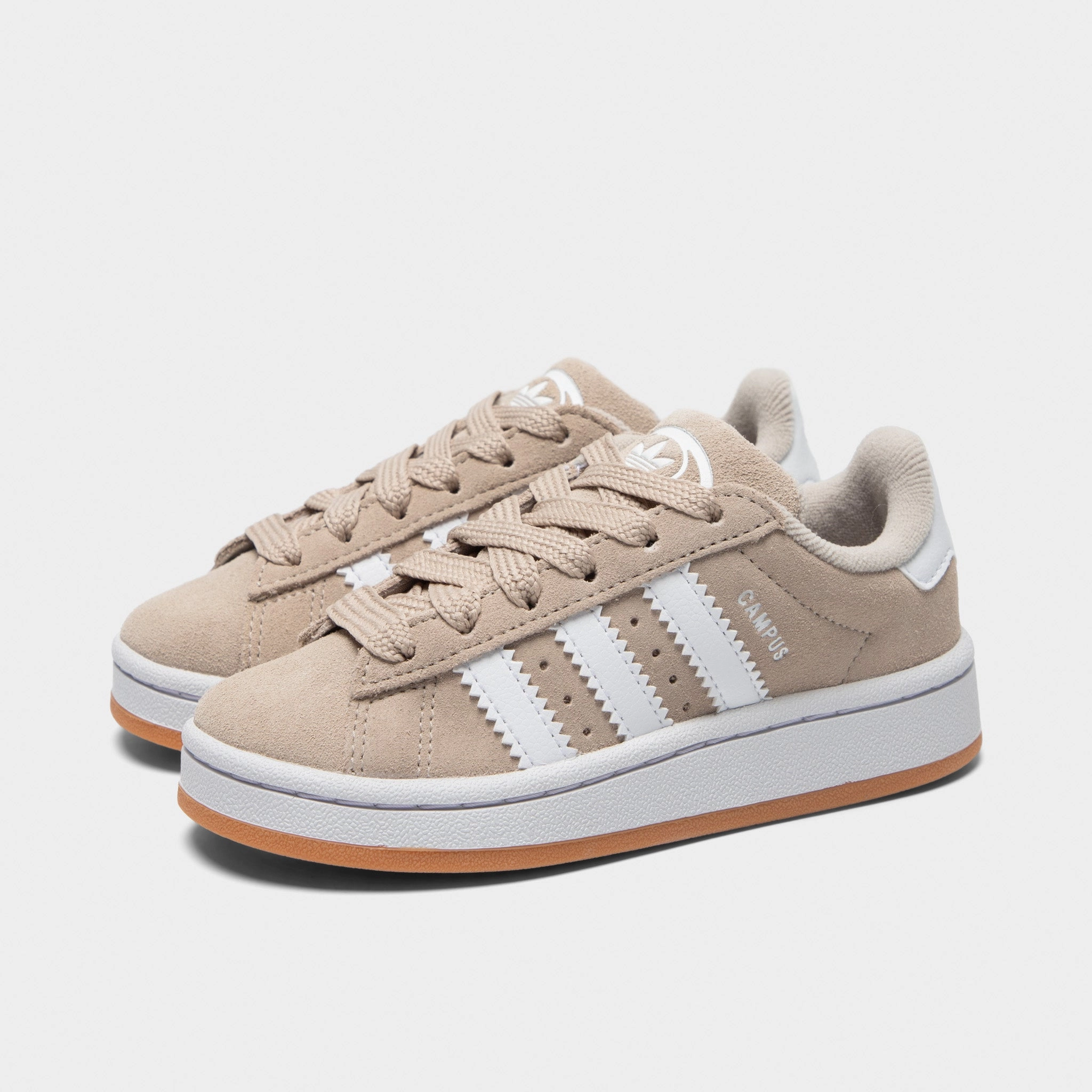 adidas Children's Campus 00s Wonder Beige / White - Gum Shock Absorber