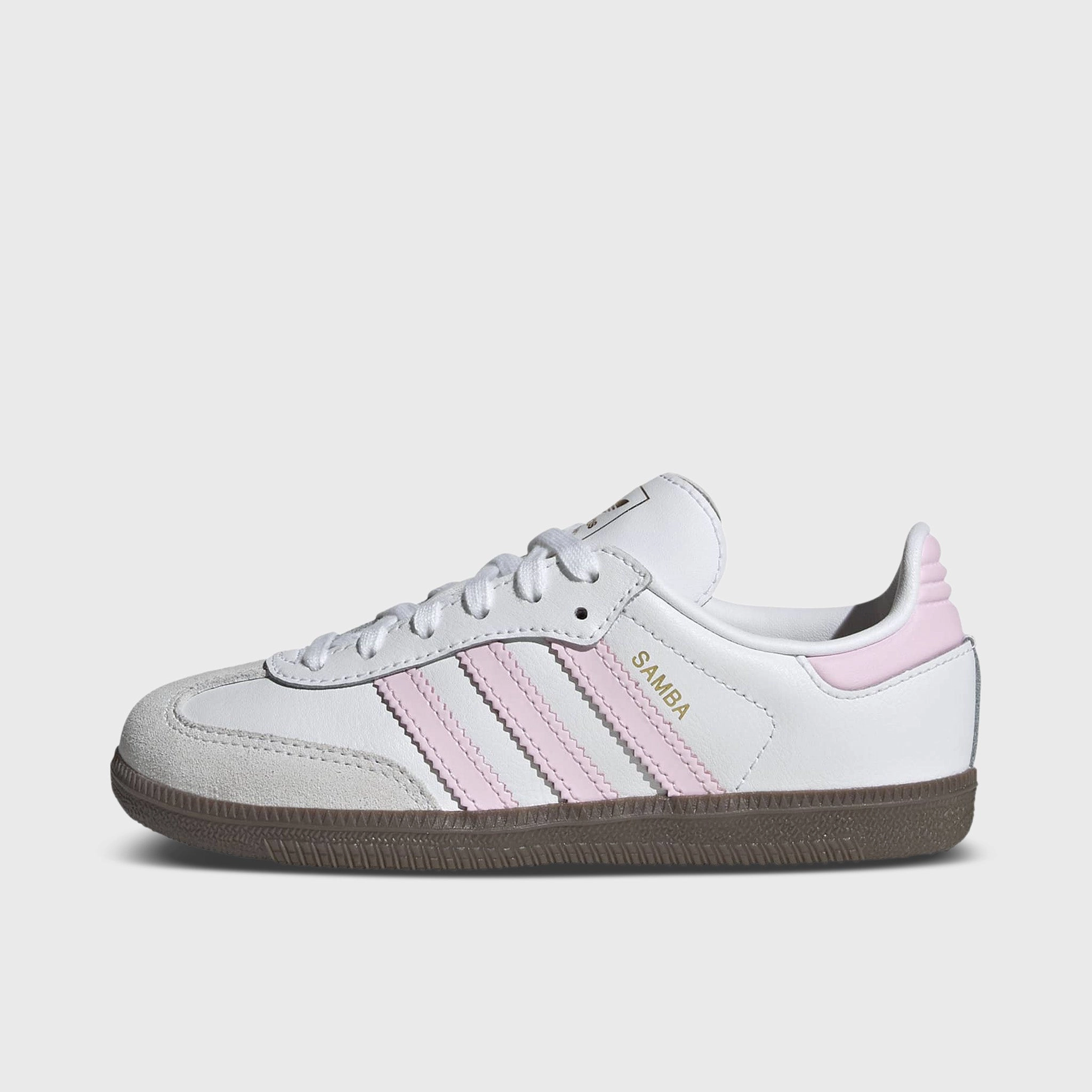 Anti   Static Gait Optimized adidas Children's Samba OG White / Cloud Pink - Gum