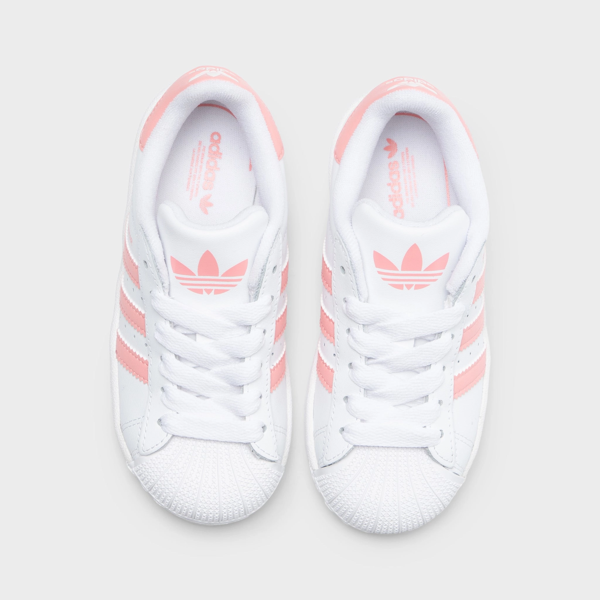 adidas Children's Superstar II White / Semi Pink Spark Walking   Friendly