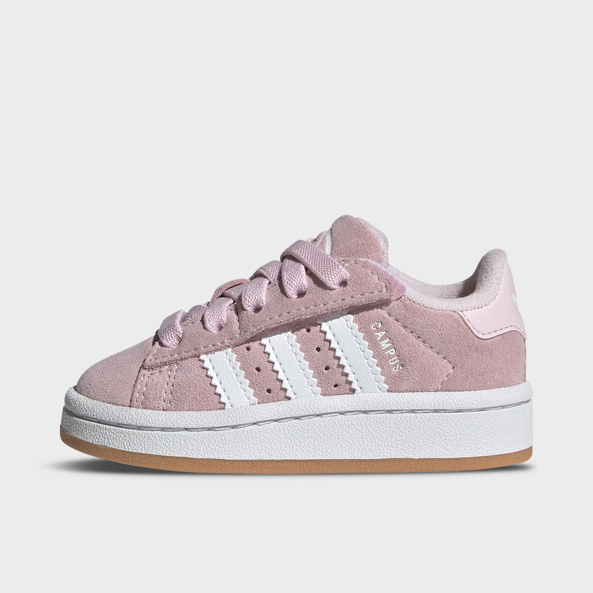 adidas Infants' Campus 00s Cloud Pink / White - Gum Precision Bonded Overlays Adjustable Lace Closure