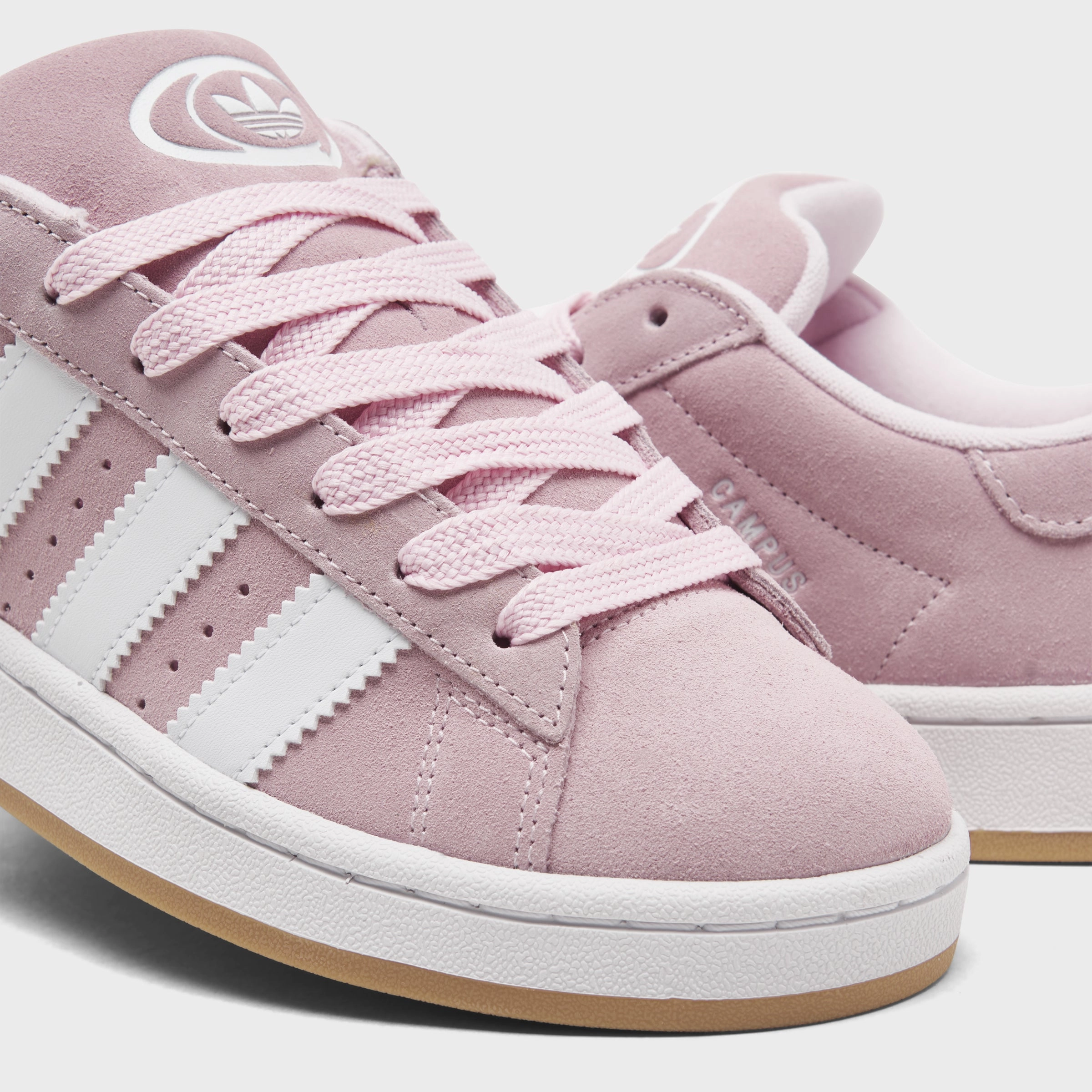 Impact Dispersion Superior shock absorption adidas Juniors' Campus 00s Clear Pink / White - Gum