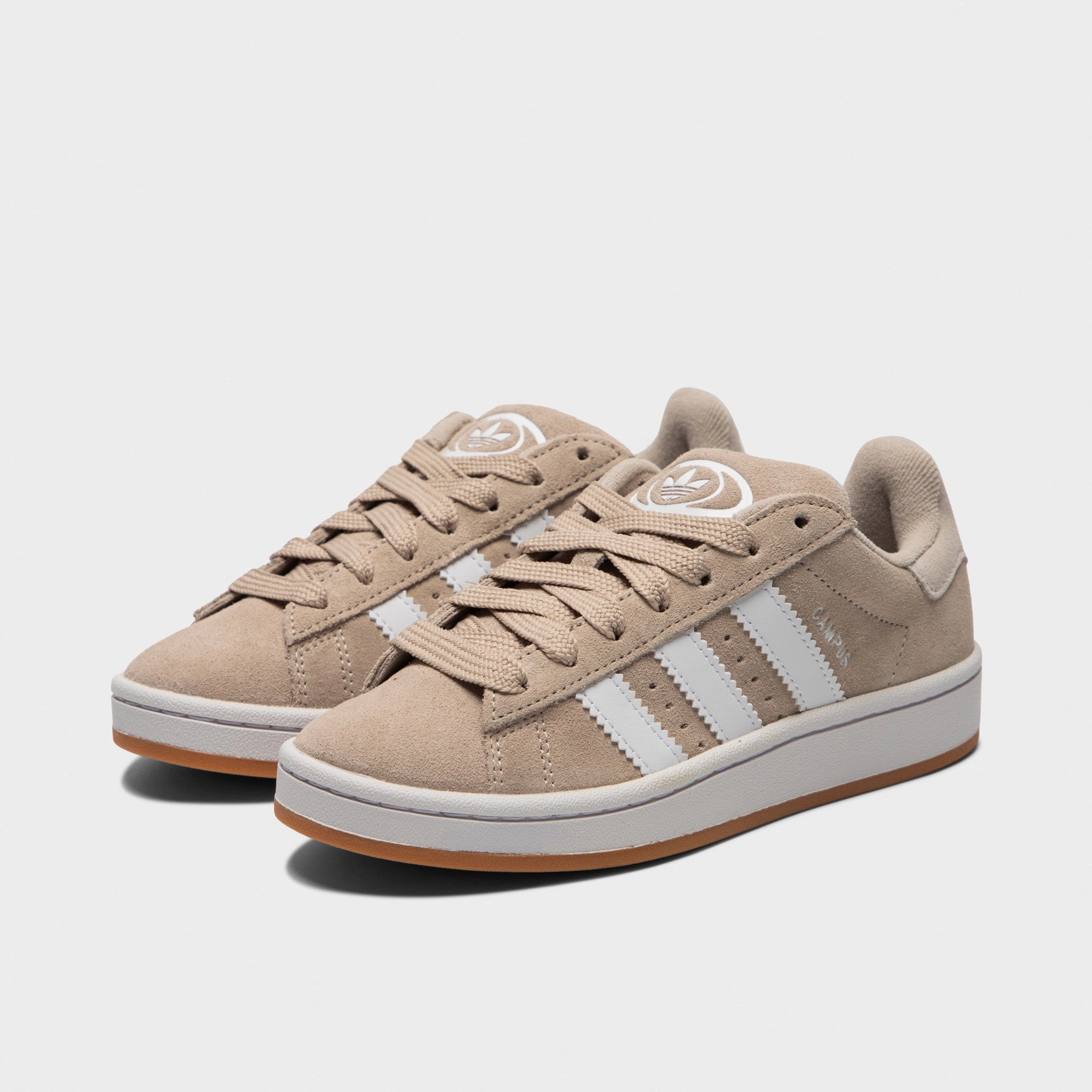 adidas Juniors' Campus 00s Wonder Beige / White - Gum Walk Casual Full Coverage