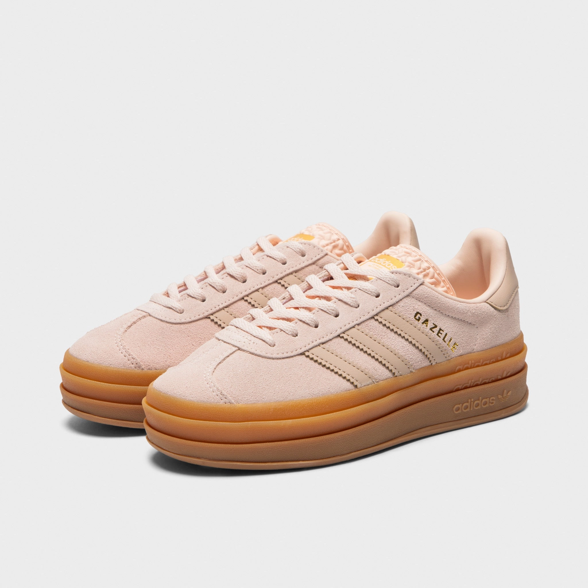Breath Detail adidas Juniors' Gazelle Bold Wonder Quartz / Wonder Taupe - Gum