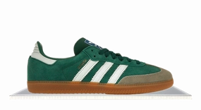Adidas Samba Collegiate Green Gum Grey Toe Chunky Sole Hill Stroll