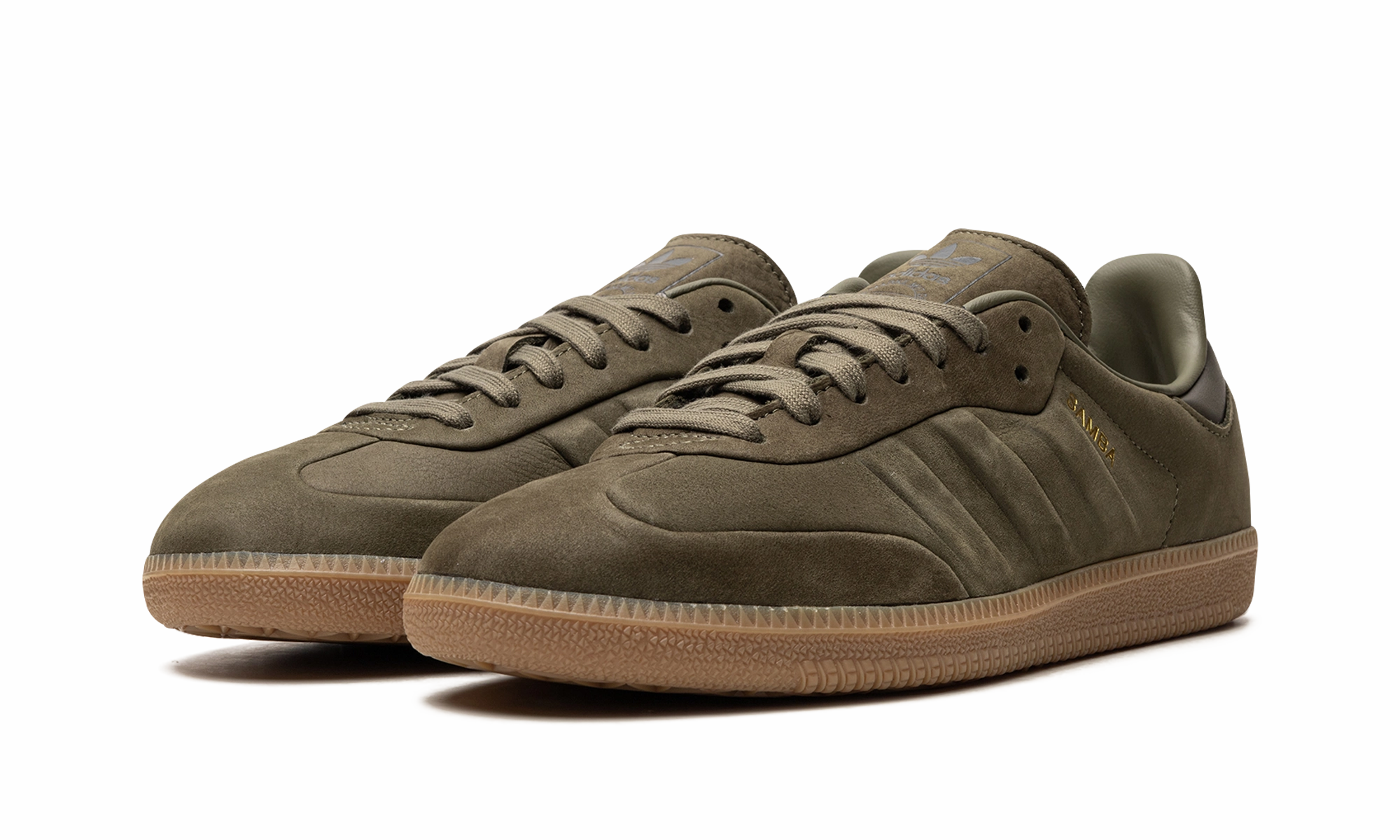 Adidas Samba "Olive Strata Gum" Recycled Synthetic Upper elegant design