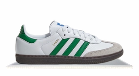 Reinforced toe Adidas Samba White Green