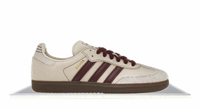 Breathable Adidas Samba Wonder White Maroon