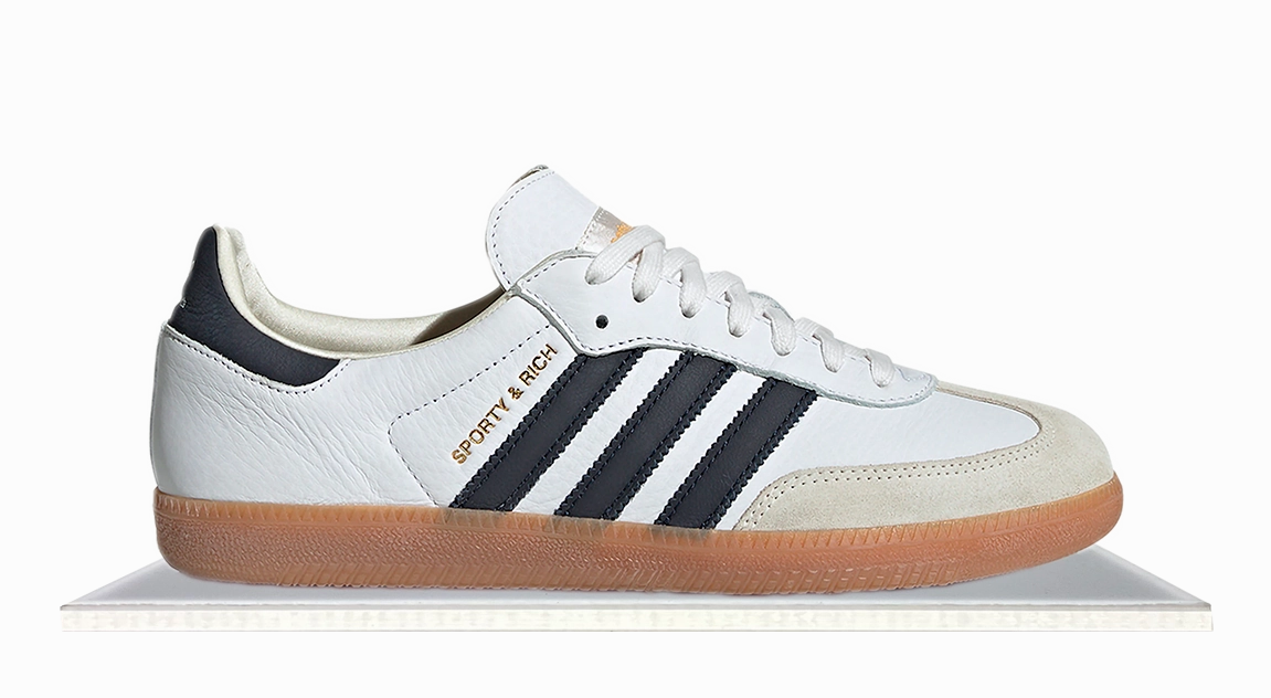 Adidas Samba x Sporty & Rich White Black Agile Design